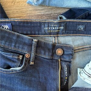 4 pairs. Lucky Brand Women's Dark Blue Skinny Jeans